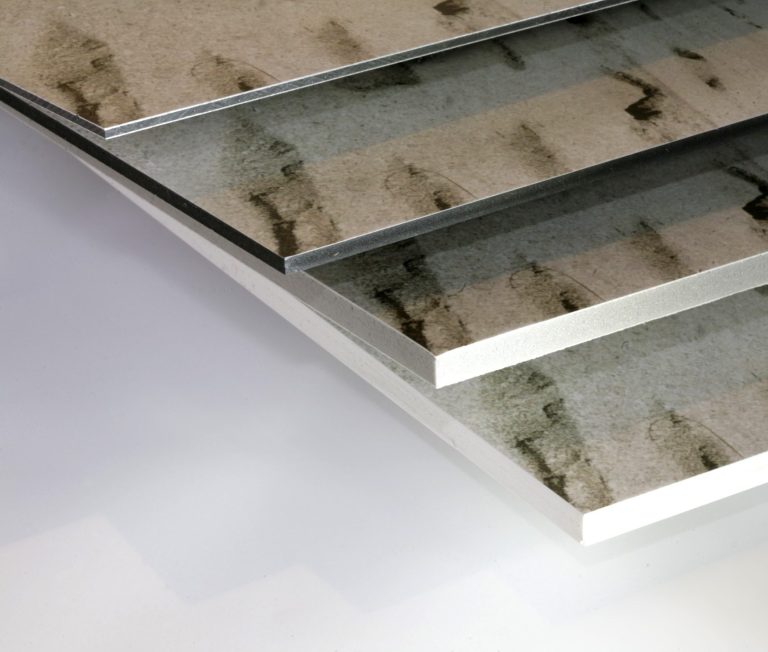 Von MTex bedruckte Platten in verschiedenen Ausführungen